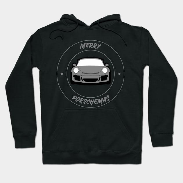 Merry Christmas Porsche Porschemas 911 GT3 Hoodie by Carsncoolstuff